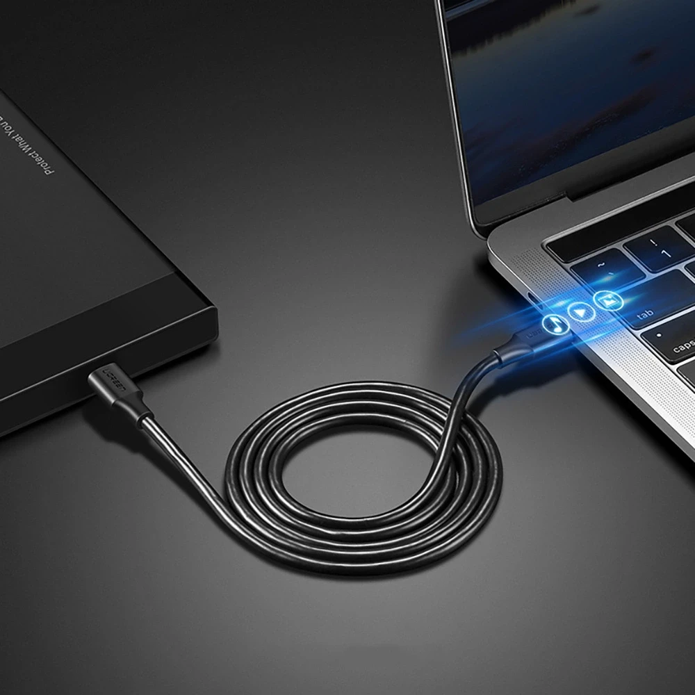 UGREEN nikelio USB-C laidas 50cm
