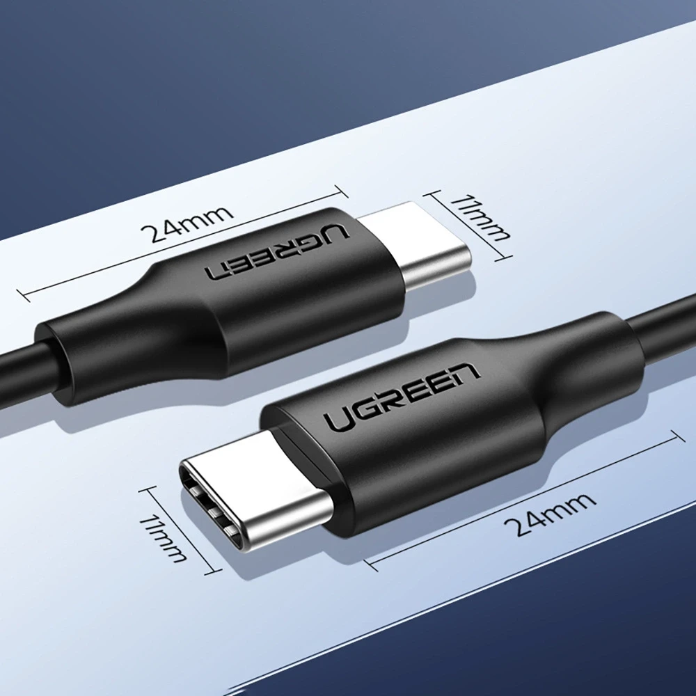 UGREEN paauksuotas USB-C kabelis 1.5m