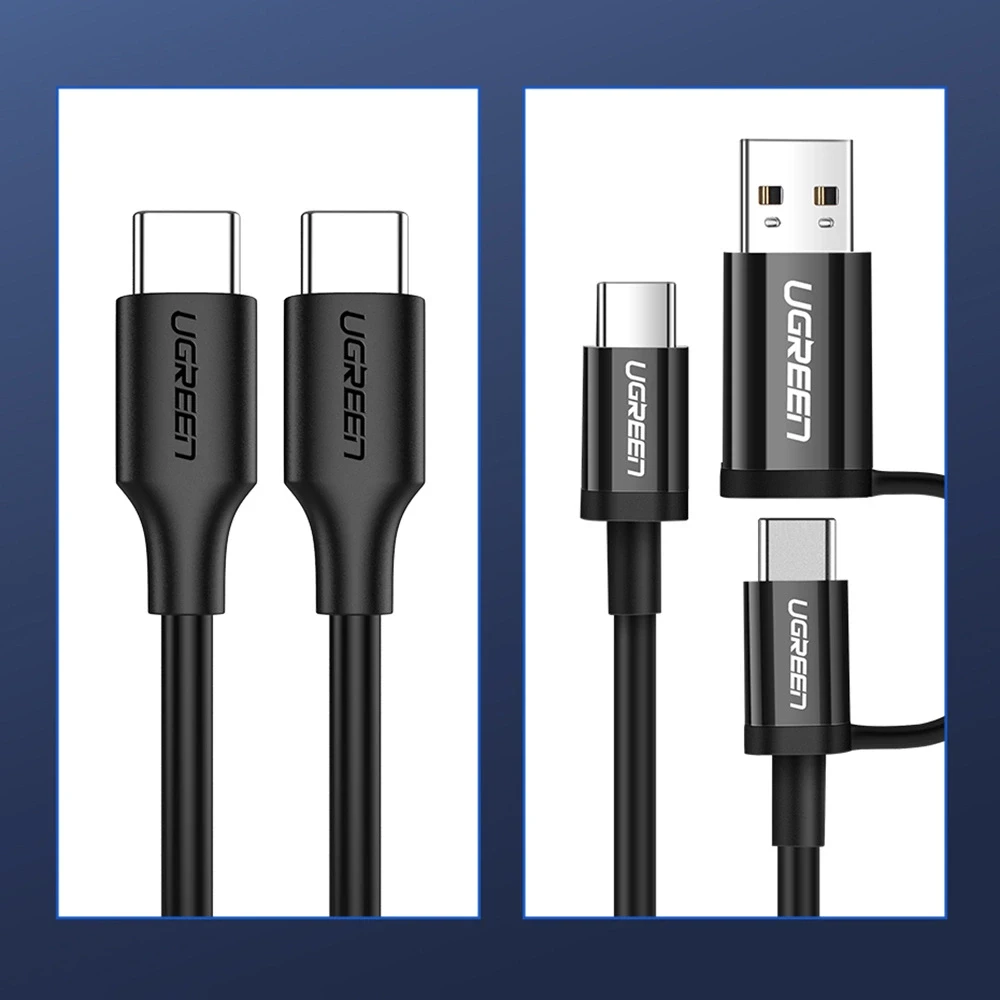 UGREEN nikelio USB-C laidas 50cm