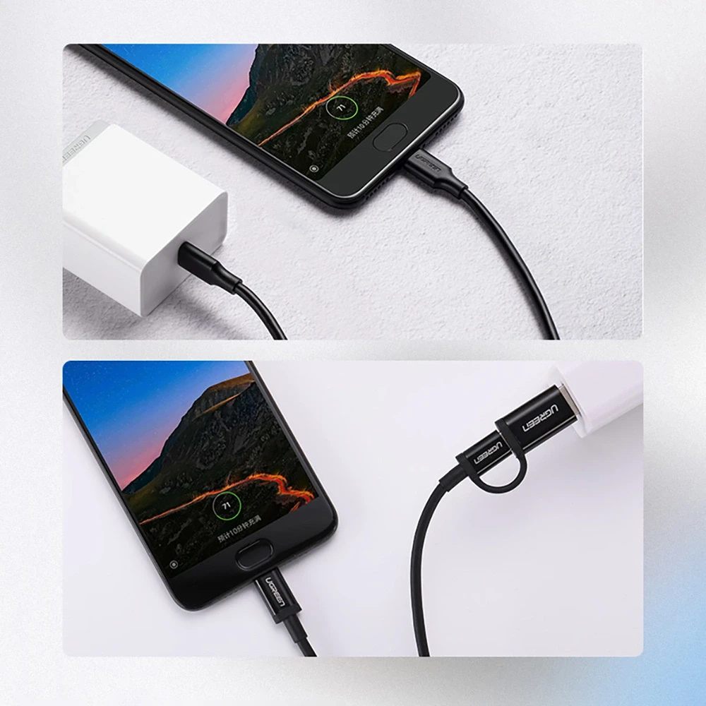 UGREEN paauksuotas USB-C kabelis 1.5m
