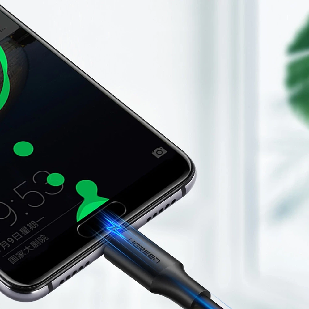 UGREEN nikelio USB-C laidas 0.25m