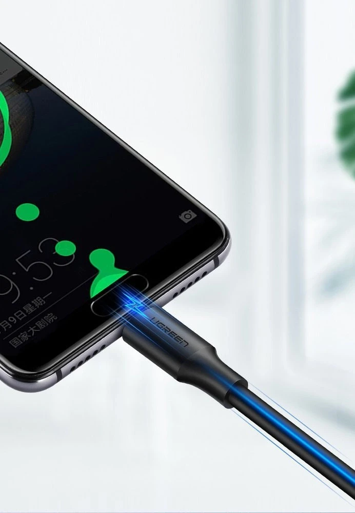UGREEN nikelio USB-C kabelis 1.5m - Juodas