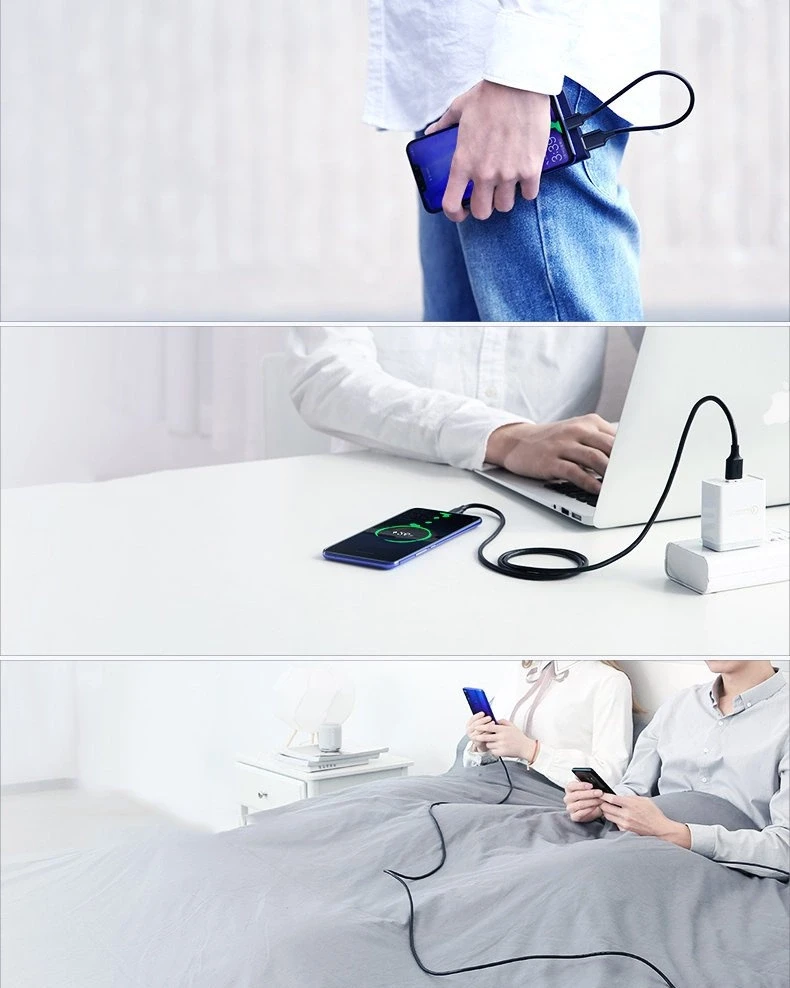 UGREEN nikelio USB-C kabelis 1.5m - Juodas