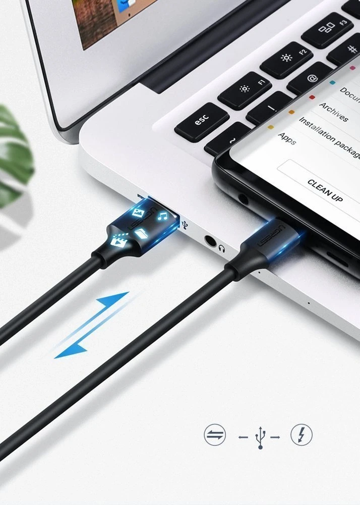 UGREEN US287 USB - USB-C laidas 3m