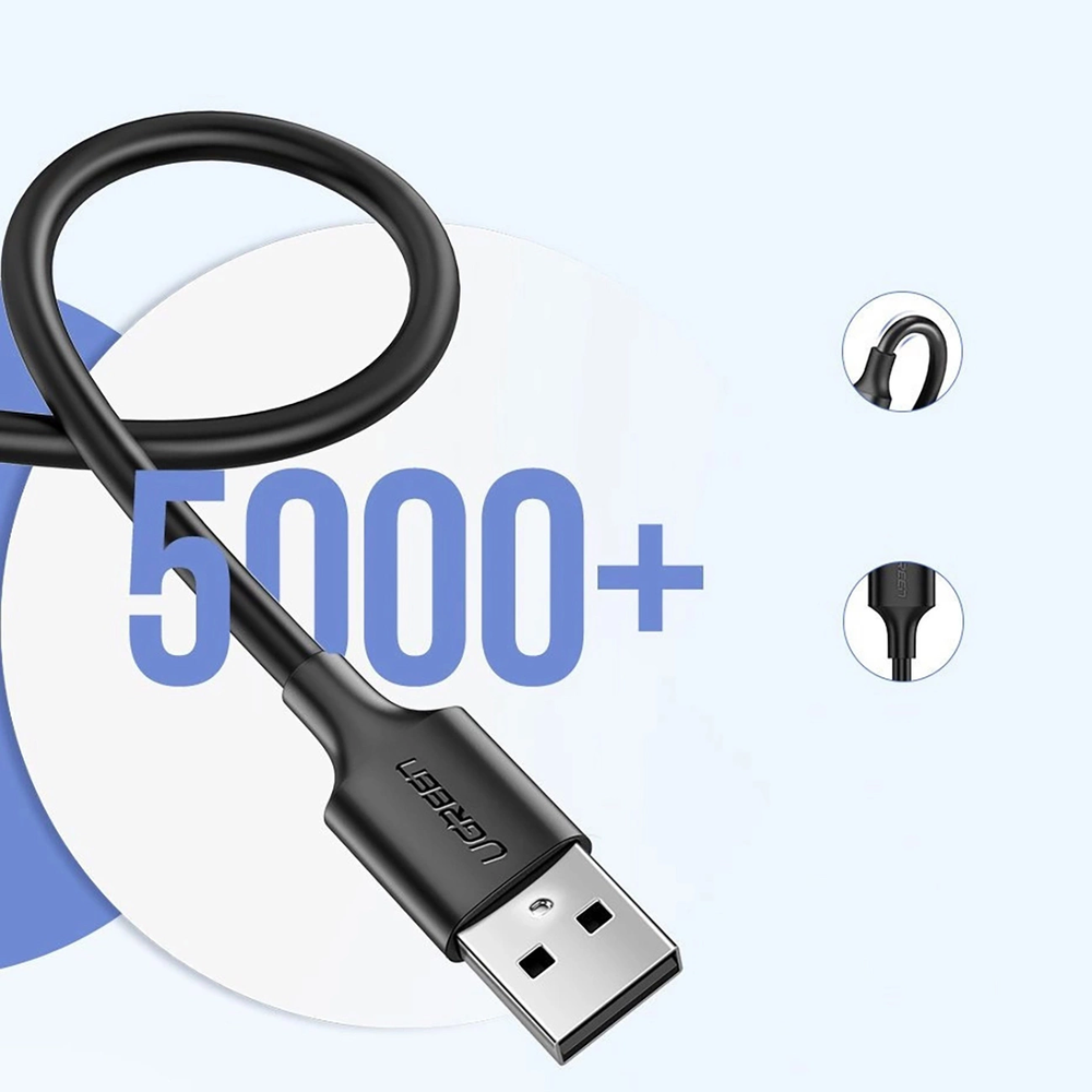UGREEN micro USB kabelis QC 3.0 2.4A 0.25m - Juoda