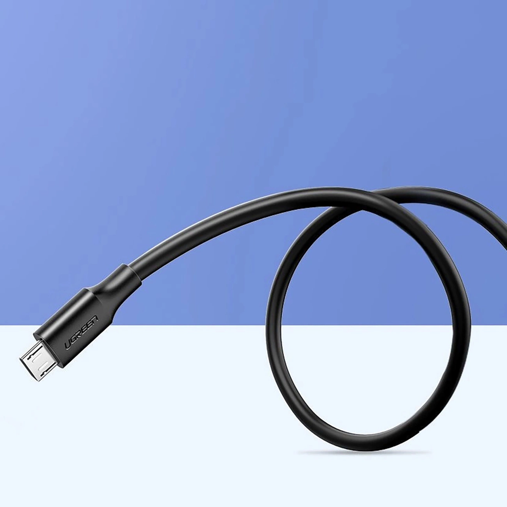 UGREEN micro USB kabelis QC 3.0 2.4A 0.25m - Juoda