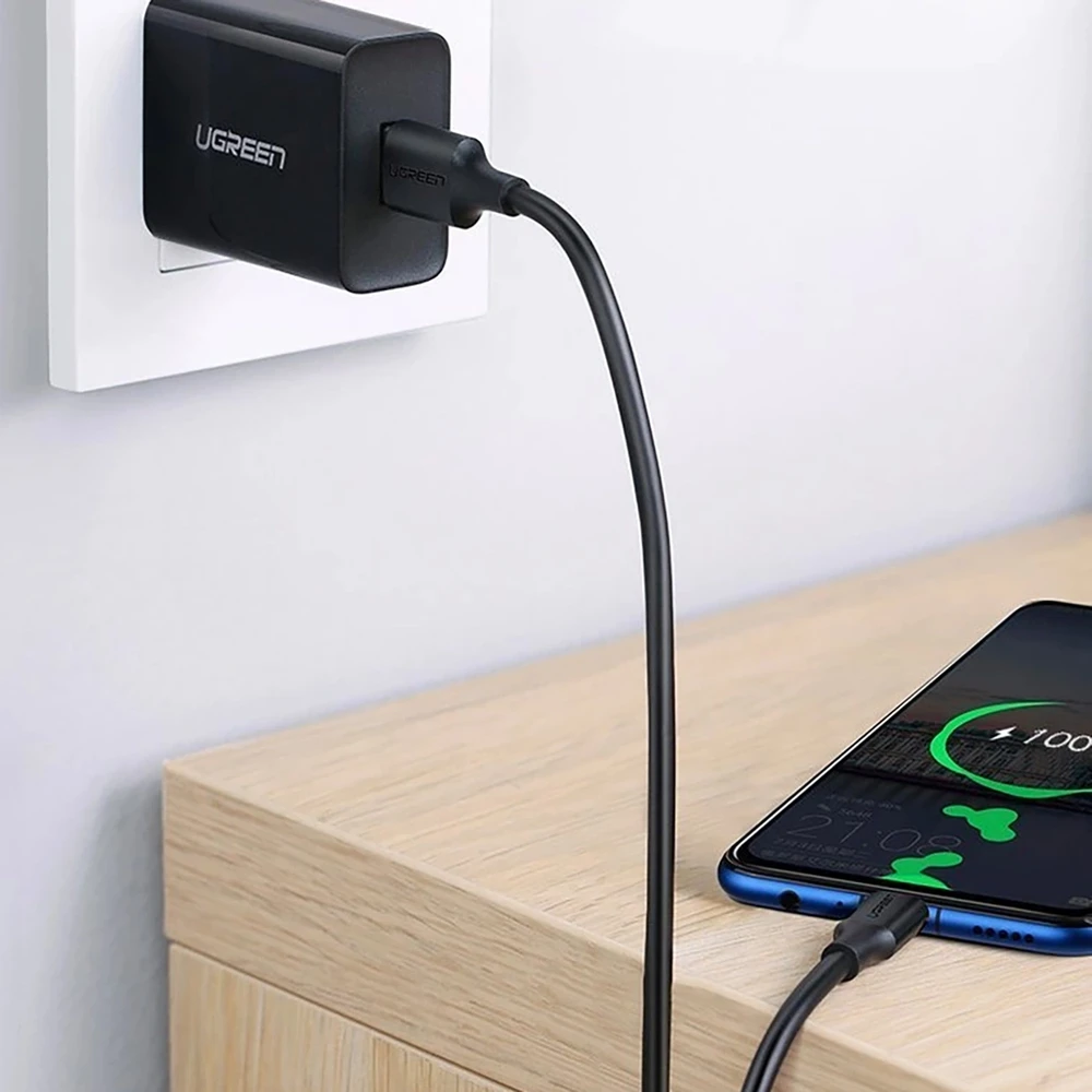 UGREEN mikro USB laidas QC 3.0 2.4A 0.5m