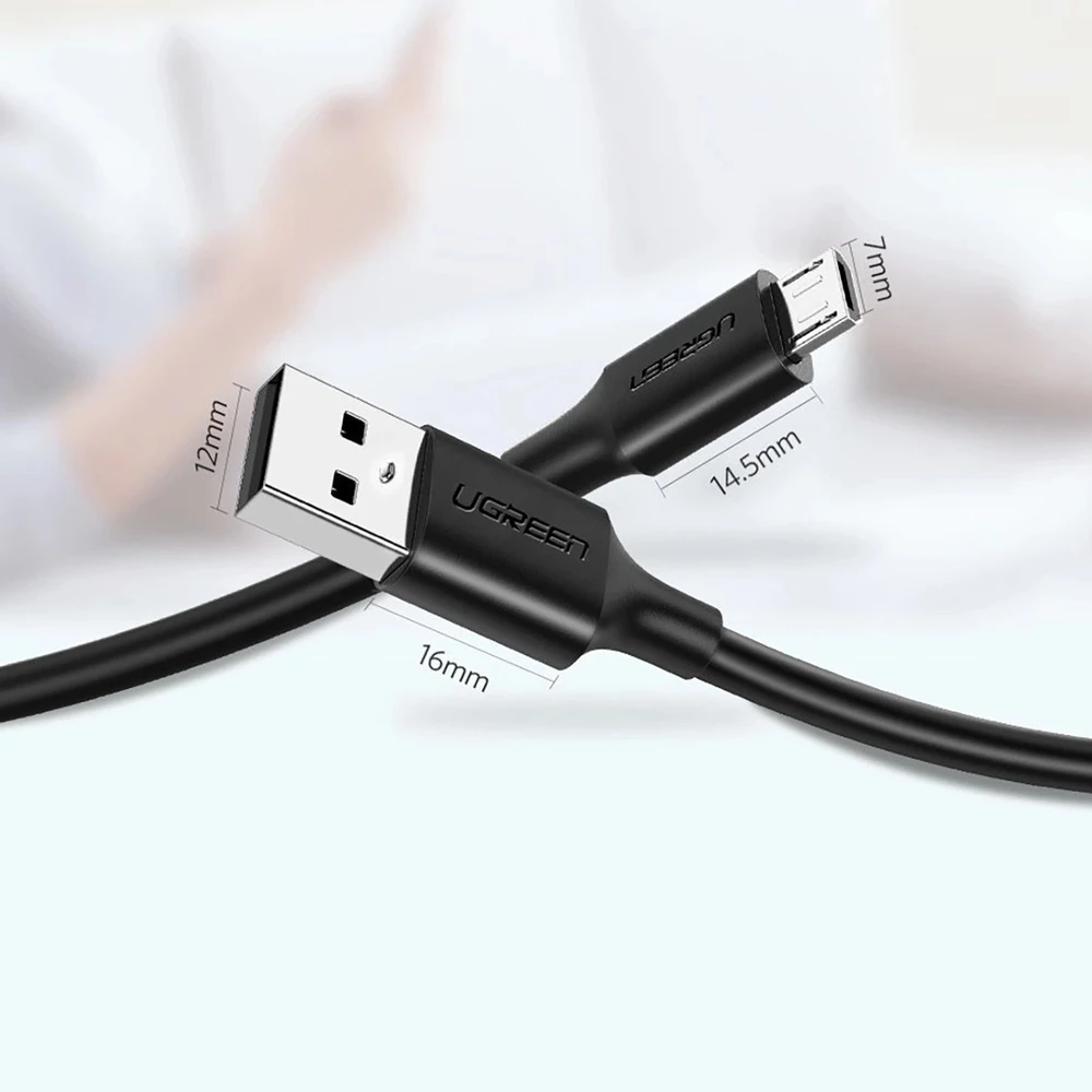 UGREEN mikro USB laidas QC 3.0 2.4A 0.5m