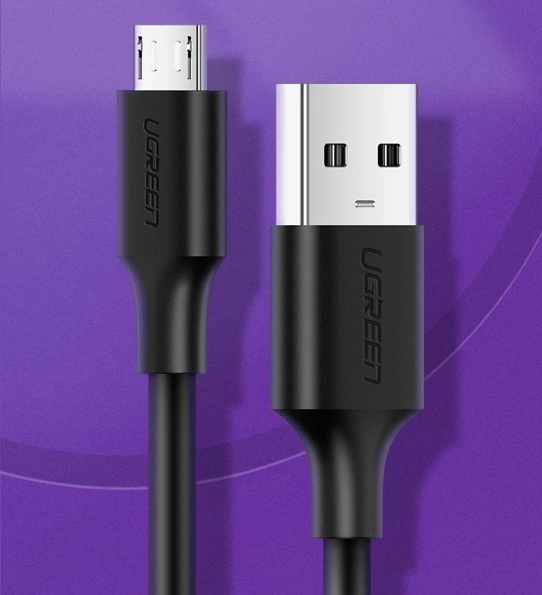 UGREEN micro USB kabelis QC 3.0 2.4A 1.5m - Juodas