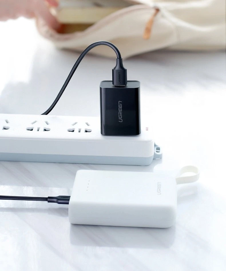 UGREEN micro USB kabelis QC 3.0 2.4A 1.5m - Juodas