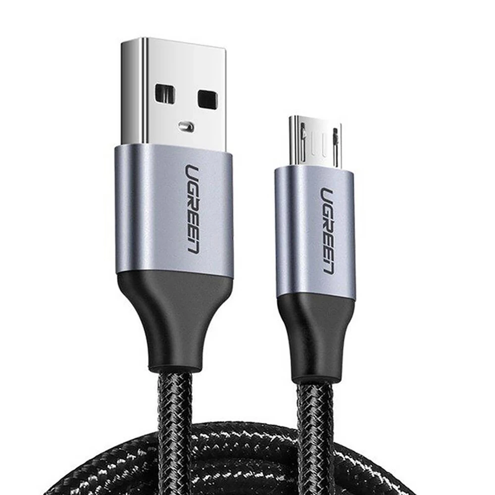 Laidas USB - Micro USB UGREEN US290 QC 3.0 2.4A 1m (juodas)