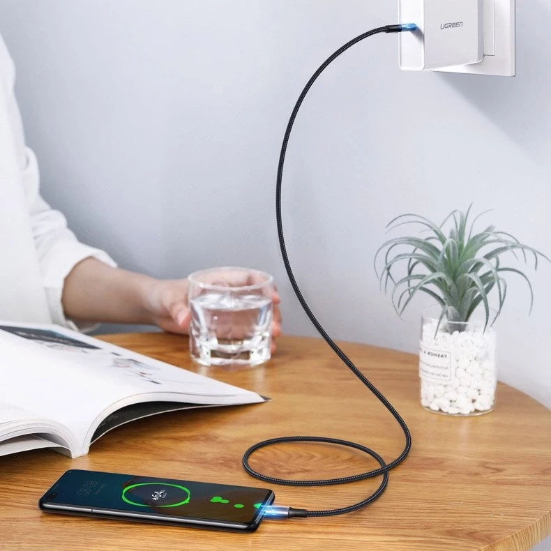 USB C į USB C laidas UGREEN US316, 100W, 2m - juodas