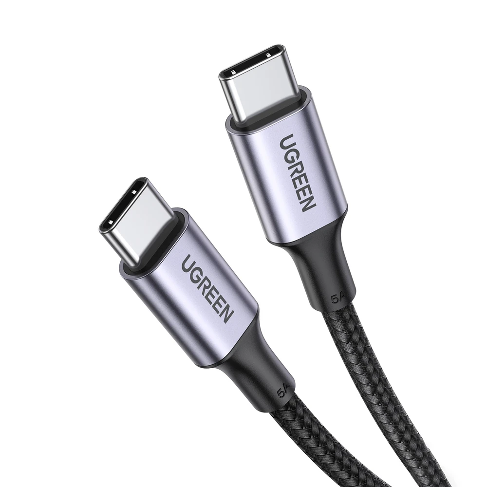 Ugreen US557 USB-C į USB-C laidas, 100 W, 5A (juodas)