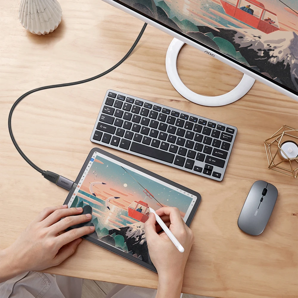 UGREEN US320 USB-C HDMI adapteris - Pilkas