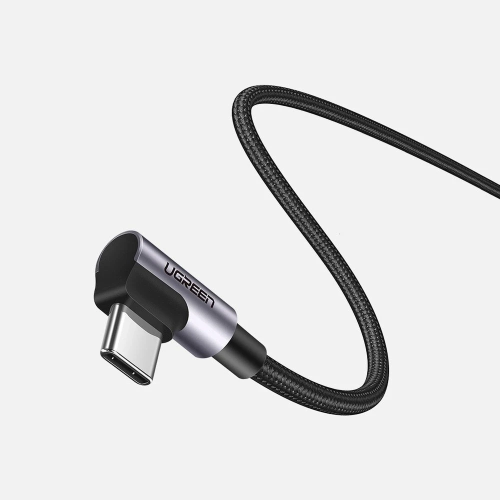 UGREEN US323 USB-C – USB-C kampinis laidas PD 3A 60W 1m