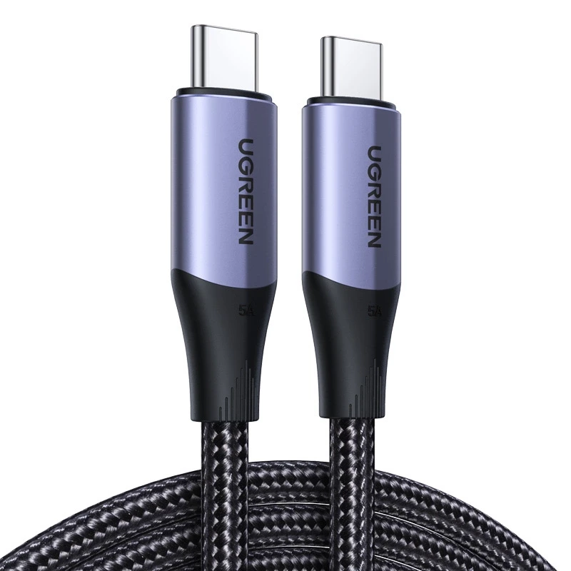Kabelis UGREEN US355 USB-C į USB-C 3.1 Gen.2, PD, 5A, 100W, 4K, 10Gbps, 1m