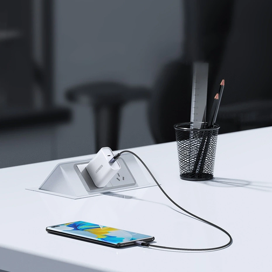 Laidas USB-C į USB-C UGREEN 15311, 1m (pilkas)