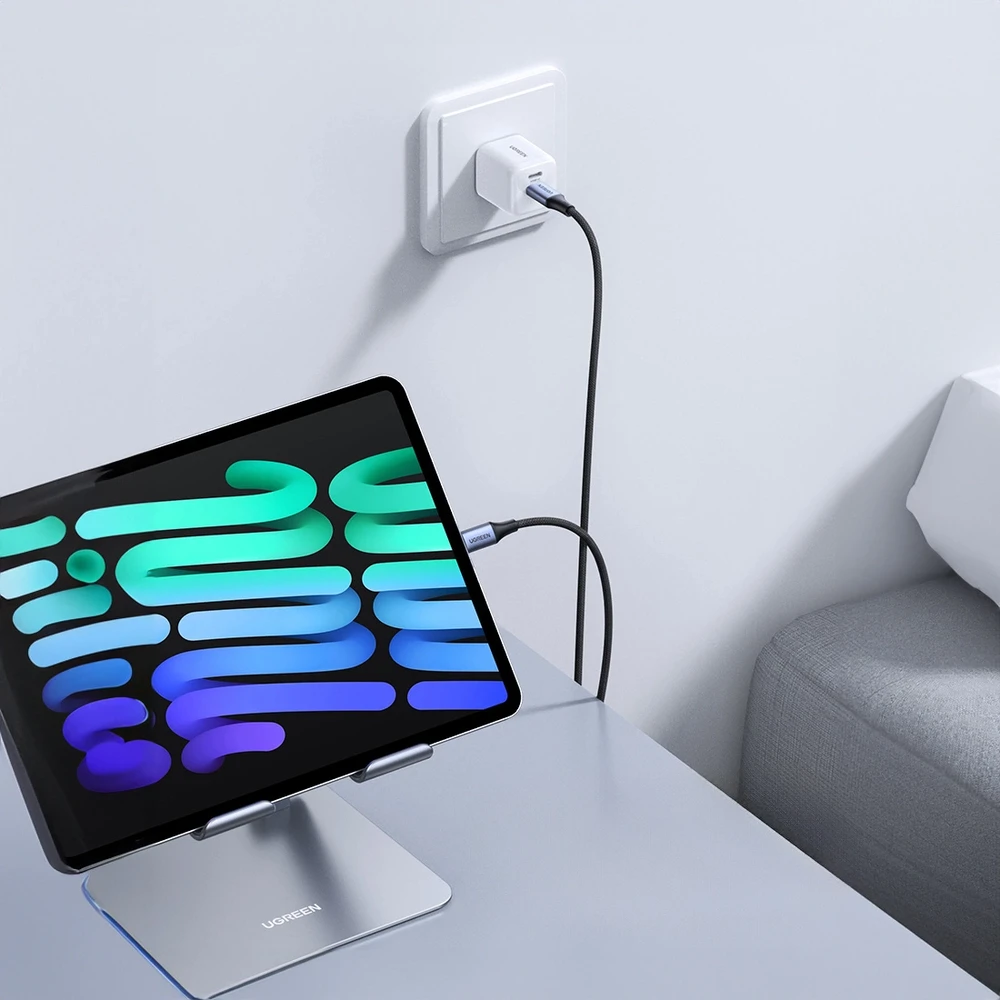 Laidas USB-C į USB-C UGREEN 15311, 1m (pilkas)