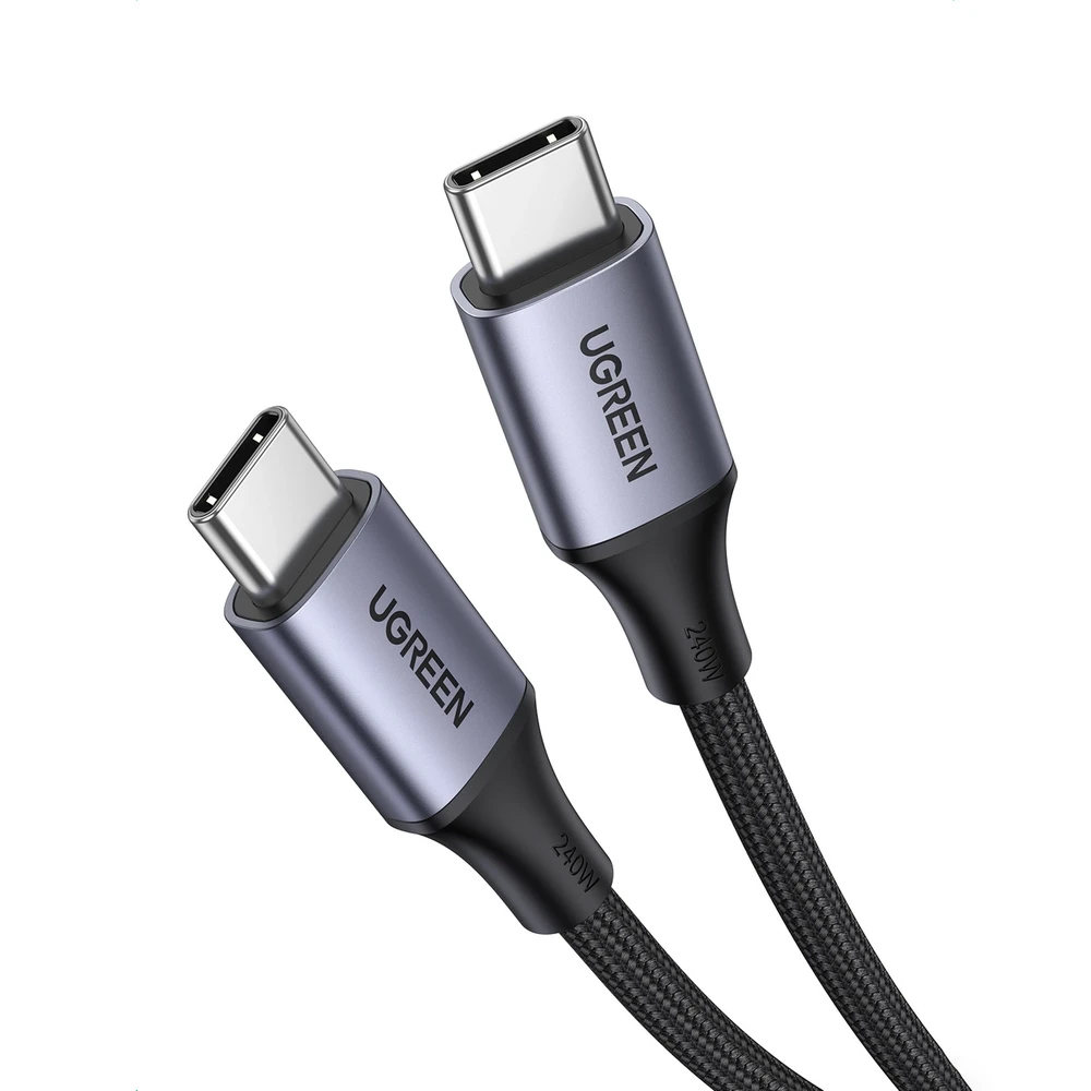 Laidas USB-C į USB-C UGREEN 15311, 1m (pilkas)