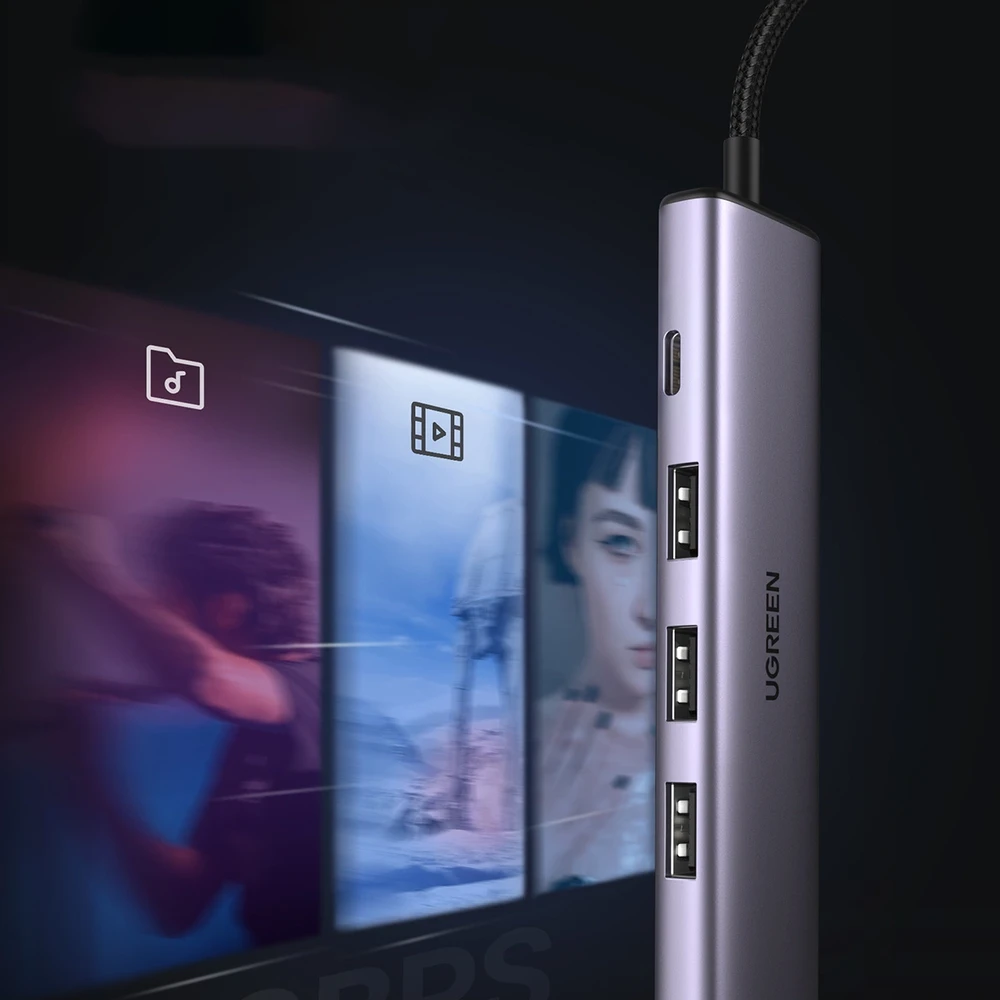 USB 5-in-1 šakotuvas UGREEN CM473