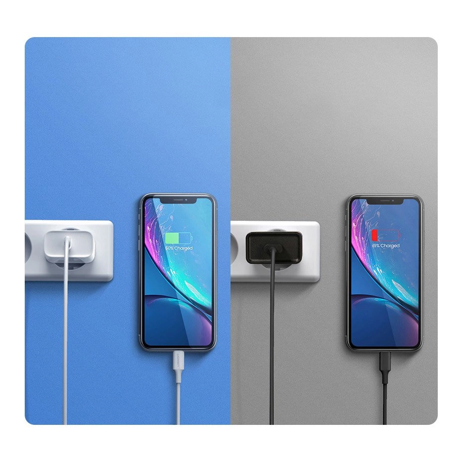 Ugreen USB charger Power Delivery 3.0 Quick Charge 4.0+ 20W 3A baltas (60450) - OUTLET