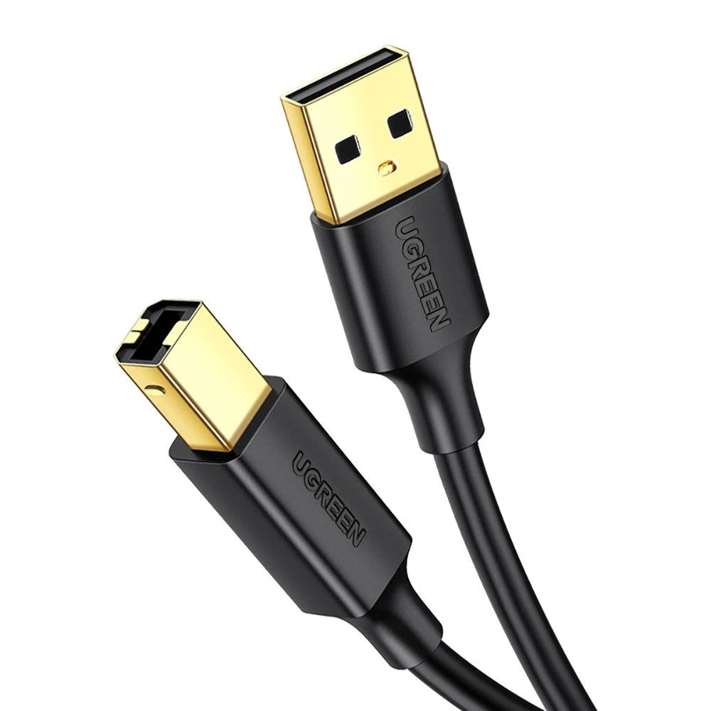 UGREEN US135 spausdintuvo kabelis USB 2.0 AB 1m - Juodas