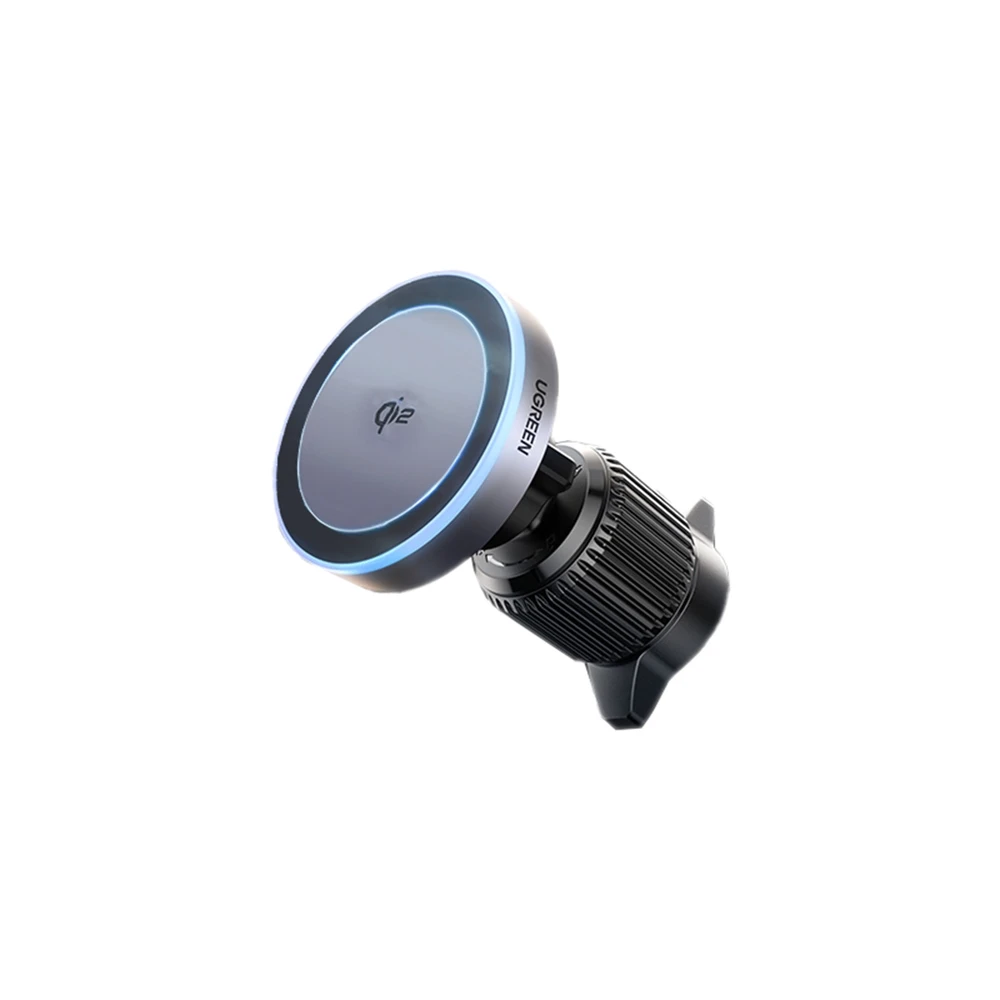 Ugreen W708 Wireless Charger Holder su MagSafe, Qi2, skirtas Air Vent - juodos spalvos