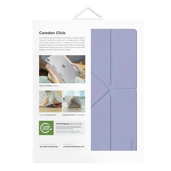 UNIQ Camden Click Apple iPad Air 13″ (2024) Dėklas violetinė/light violet