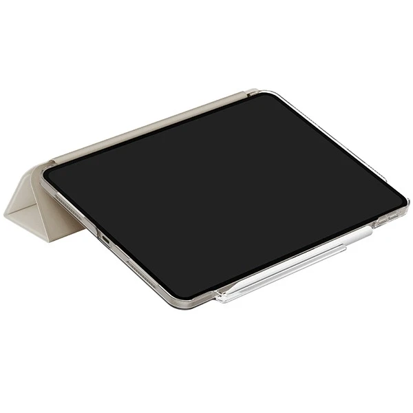UNIQ Camden Click Apple iPad Air 13" (2024) dėklas smėlio/dramblio kaulo spalvos
