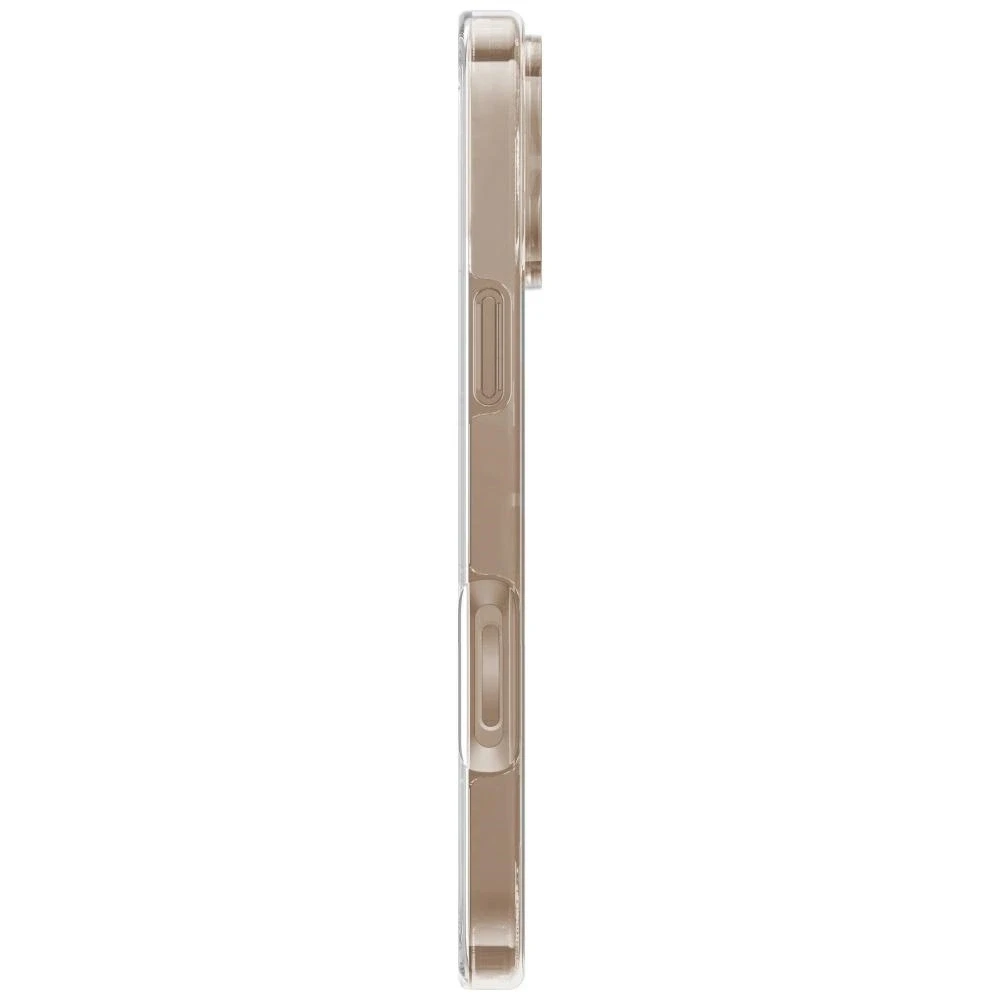 Uniq Clario Magclick įkrovimo dėklas, skirtas iPhone 16 Pro Max – skaidrus auksinis