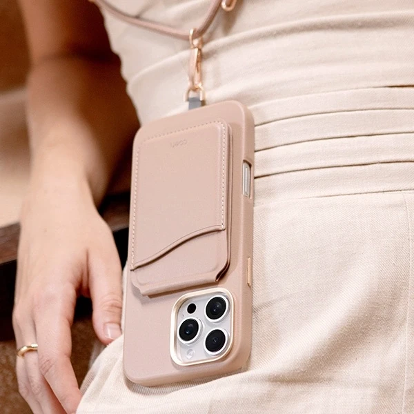 UNIQ Coehl Muse Apple iPhone 16 Pro 6.3" dėklas su magnetiniu įkrovimu, pilkšvas