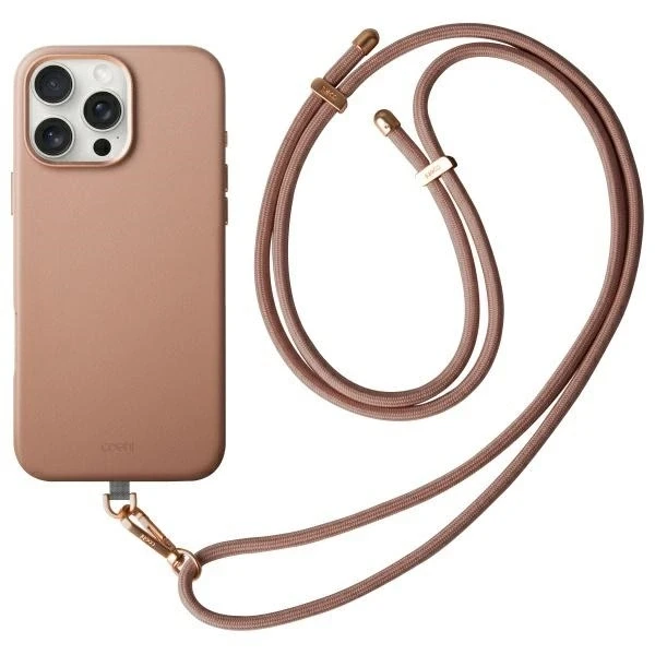 UNIQ Coehl Muse Apple iPhone 16 Pro 6.3" dėklas su magnetiniu įkrovimu, pilkšvas