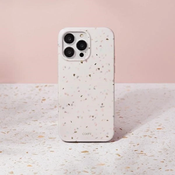 UNIQ Coehl Terrazzo Dėklas Apple iPhone 14 Pro 6,1″ sandstone