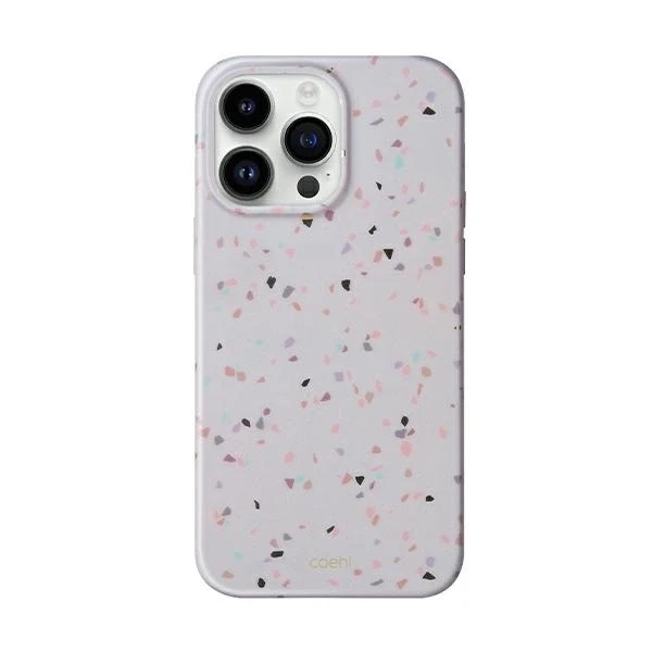Uniq Coehl Terrazzo dėklas iPhone 14 Pro Max - smėlio
