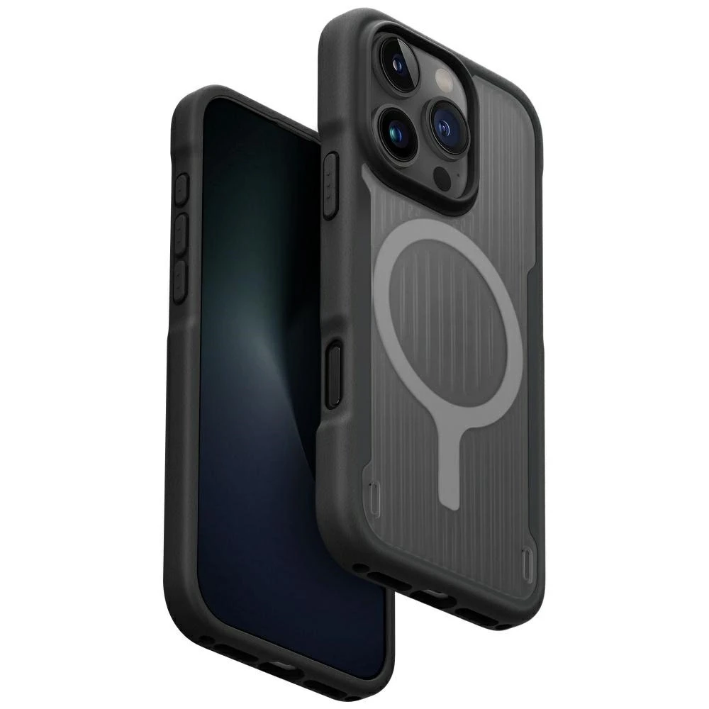 Uniq Combat Active Magclick įkrovimo dėklas, skirtas iPhone 16 Pro Max - Juodas