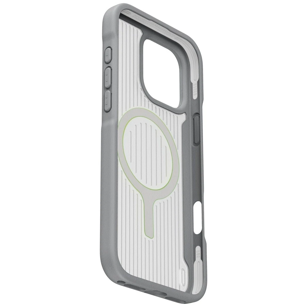 Uniq Combat Active Magclick įkrovimo dėklas, skirtas iPhone 16 Pro Max – pilkas