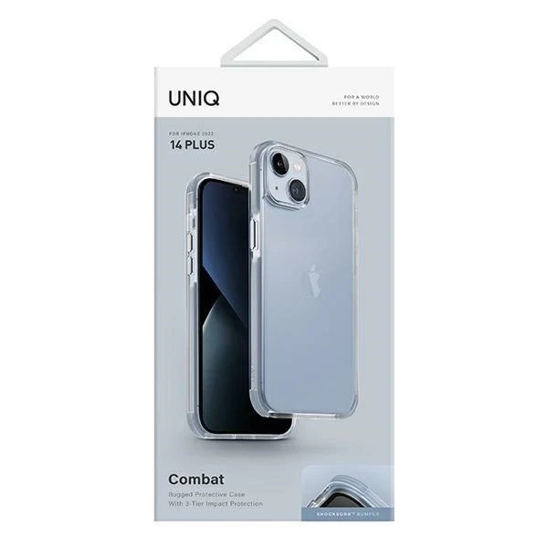 UNIQ Combat Dėklas Apple iPhone 14 Plus / 15 Plus 6,7″ arctic mėlynas