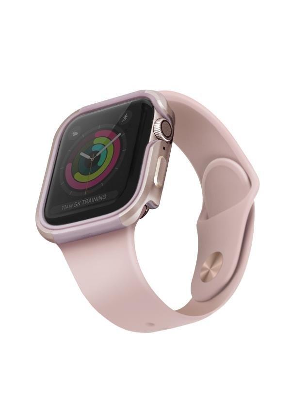 Uniq Unikalus dėklas, skirtas Valencia Apple Watch Series 4 / 5 / 6 / SE  40mm. rožinis auksas / skaistalai auksiniai rožiniai | Varle.lt