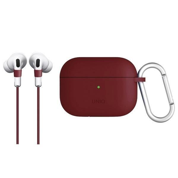 Uniq Unikalus dėklas Vencer AirPods Pro silikoninis bordo / bordo  kaštoninės spalvos | Varle.lt