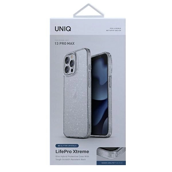 Uniq LifePro Xtreme dėklas, skirtas iPhone 13 Pro Max - skaidrus