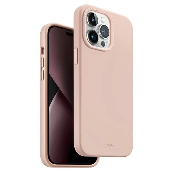 Uniq Lino dėklas, skirtas iPhone 14 Pro Max - rožinis