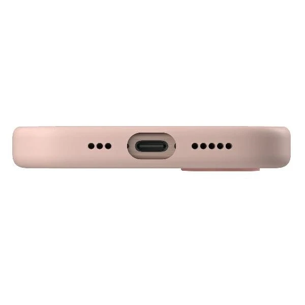 UNIQ dėklas Lino Hue Apple iPhone 16 Pro 6.3"Magclick Charging rožinės spalvos