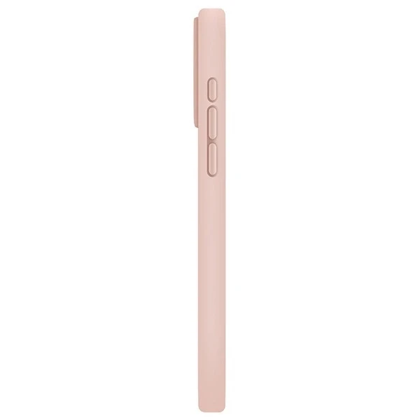 UNIQ dėklas Lino Hue Apple iPhone 15 Pro Max 6.7″ Magclick Charging blush rožinės spalvos