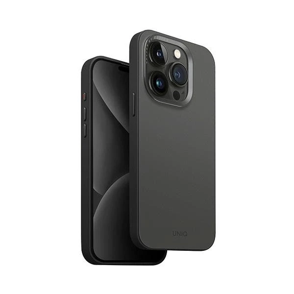 UNIQ dėklas Lyden DS Apple iPhone 15 Pro 6.1″Magclick Charging pilkos ir juodos spalvos