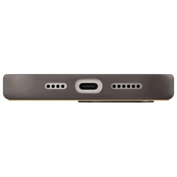 UNIQ dėklas Lyden DS Apple iPhone 16 Pro 6.3″ Magclick Charging yellow-pilkos spalvos
