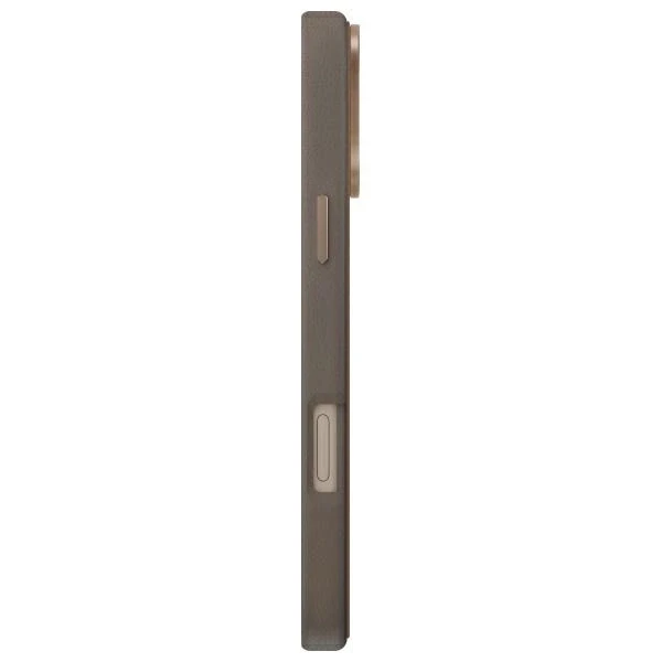 UNIQ dėklas Lyden DS Apple iPhone 16 Pro Max 6.9″ Magclick Charging rudos spalvos-flint pilkos spalvos