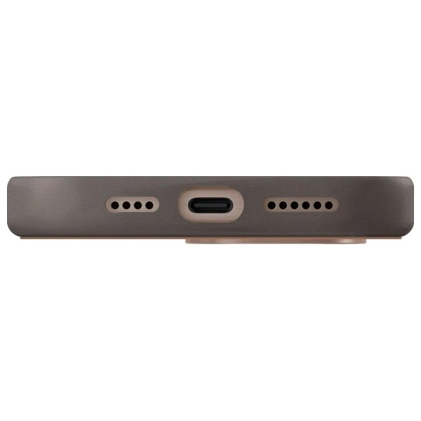 UNIQ dėklas Lyden DS Apple iPhone 16 Pro Max 6.9″ Magclick Charging rudos spalvos-flint pilkos spalvos