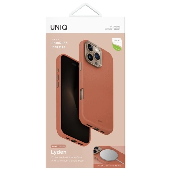 UNIQ dėklas Lyden Apple iPhone 16 Pro Max 6.9″ Magclick Charging terracotta