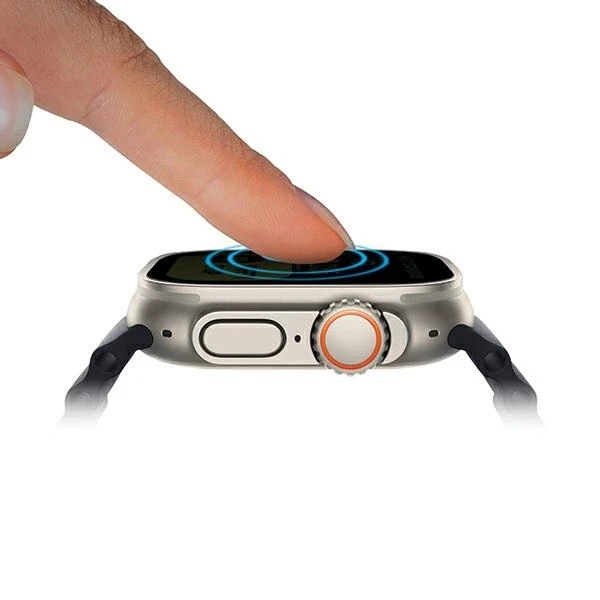 UNIQ Optix Vivid Apple Watch Ultra 49 mm skaidrus grūdintas stiklas su aplikatoriumi UNIQ-49MM-VIVIDCLEAR