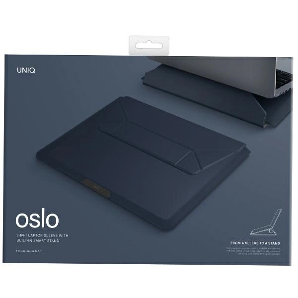 UNIQ dėklas Oslo laptop Sleeve 14″navy
